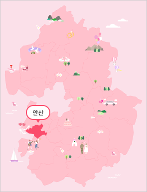 안산시 지도