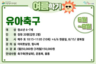 유아축구_여름학기[생활체육_단원] 프로그램 사진 1